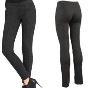 CABI Women Sleek Ponte Knit Skinny Legging Mid Rise Sz S Gray Pull On 49-12
